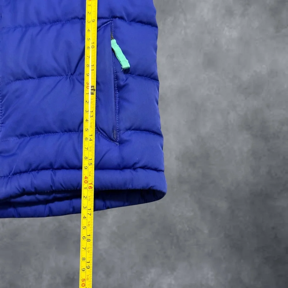 LL Bean Kids Blue DownTek Puffer Jacket Size 4 Insulated Fleece Lined 505491